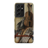 Trompe-l’oeil Violin Sheet Music & Recorder - Gijsbrechts Samsung Case, Galaxy S21 Ultra / Matte, Smartphone Case Classical Musical Life
