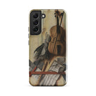 Trompe L’oeil Violin Sheet Music & Recorder Gijsbrechts Samsung Case, Galaxy S22 Plus / Gloss, Smartphone Case Life Painting Musical