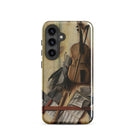 Trompe L’oeil Violin Sheet Music & Recorder Gijsbrechts Samsung Case, Galaxy S24 / Gloss, Smartphone Case Classical Painting Violin Sheet