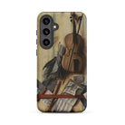 Trompe L’oeil Violin Sheet Music & Recorder Gijsbrechts Samsung Case, Galaxy S24 Plus / Matte, Smartphone Case Classical Painting Violin