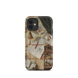 Trompe-l’oeil with a Wall of Letters - Gijsbrechts Iphone Case, 12 Mini / Matte, Art-covered Phone Case