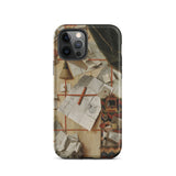 Trompe-l’oeil with a Wall of Letters - Gijsbrechts Iphone Case, 12 Pro / Matte, Art-covered Phone Case