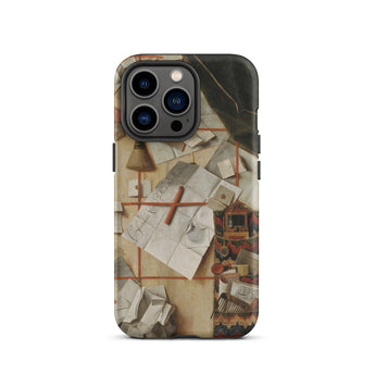 Trompe-l’oeil with a Wall of Letters - Gijsbrechts Iphone Case, 13 Pro / Matte, Artistic Phone Case