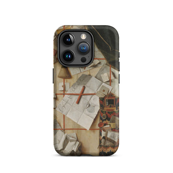Trompe-l’oeil with a Wall of Letters - Gijsbrechts Iphone Case, 15 Pro / Matte, Phone Case Collage Design