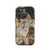 Trompe-l’oeil with a Wall of Letters - Gijsbrechts Iphone Case, 16 Pro / Matte, Phone Case Collage Design