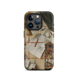 Trompe-l’oeil with a Wall of Letters - Gijsbrechts Phone Case Iphone 15 Pro / Matte Phone Case Collage Design Gijsbrechts Iphone Case,