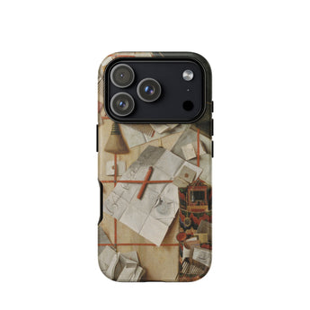 Trompe-l’oeil with a Wall of Letters - Gijsbrechts Phone Case Iphone 17 Pro / Matte Iphone 12 Pro Max Case Vintage Artist’s Studio