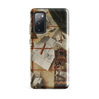 Trompe-l’oeil with a Wall of Letters - Gijsbrechts Phone Case Samsung Galaxy S20 Fe / Gloss Phone Case Detailed Vintage-style Illustration