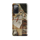 Trompe L’oeil with a Wall of Letters Gijsbrechts Samsung Case, Galaxy S20 Fe / Gloss, Smartphone Detailed Vintage Style Design Scattered