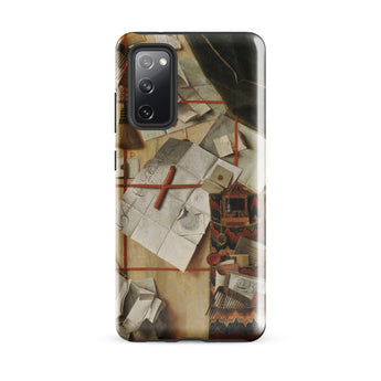 Trompe-l’oeil with a Wall of Letters - Gijsbrechts Samsung Case, Galaxy S20 Fe / Gloss, Smartphone Detailed Vintage-style Design Scattered