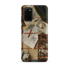 Trompe L’oeil with a Wall of Letters Gijsbrechts Samsung Case, Galaxy S20 Plus / Matte, Smartphone Case Detailed Design Cluttered Desk