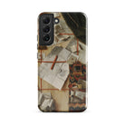 Trompe L’oeil with a Wall of Letters Gijsbrechts Samsung Case, Galaxy S22 Plus / Gloss, Phone Case Vintage Style Collage Papers Red Pencil