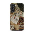 Trompe L’oeil with a Wall of Letters Gijsbrechts Samsung Case, Galaxy S22 Plus / Matte, Smartphone Case Detailed Artistic Print Letters