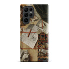 Trompe L’oeil with a Wall of Letters Gijsbrechts Samsung Case, Galaxy S22 Ultra / Matte, Smartphone Case Artistic Print