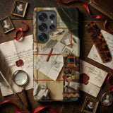 Trompe-l’oeil with a Wall of Letters - Gijsbrechts Samsung Galaxy Case, Mobile Phone Cases, Toby Leon