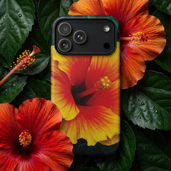 Tropicanarama - Tropical Hibiscus Iphone Case, Mobile Phone Cases, Toby Leon