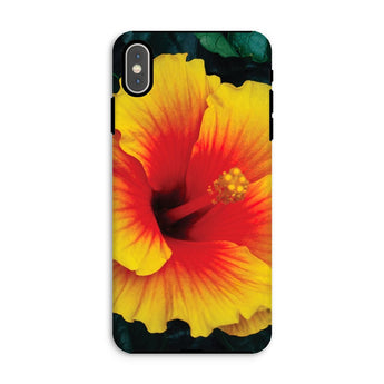 Tropicanarama - Tropical Hibiscus Iphone Case, Xs Max / Matte, Vibrant Yellow Red Hibiscus Flower Phone Case