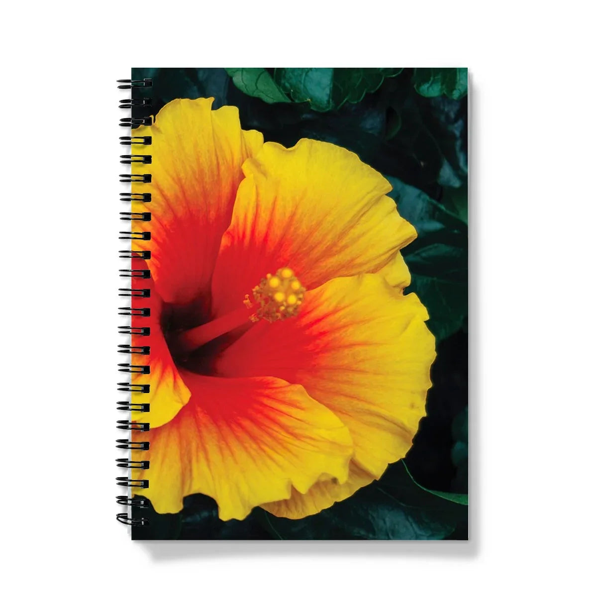 Tropicanarama - Tropical Yellow Hibiscus Notebook A5 - Graph Paper Notebooks & Notepads