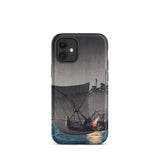 Tsukuda Island - Hiroaki Takahashi Iphone Case, 12 Mini / Matte, Phone Case Boat Scene