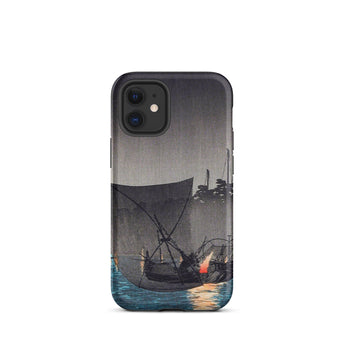 Tsukuda Island - Hiroaki Takahashi Iphone Case, 12 Mini / Matte, Phone Case Boat Scene