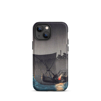 Tsukuda Island - Hiroaki Takahashi Iphone Case, 13 Mini / Matte, Phone Case Boat Design