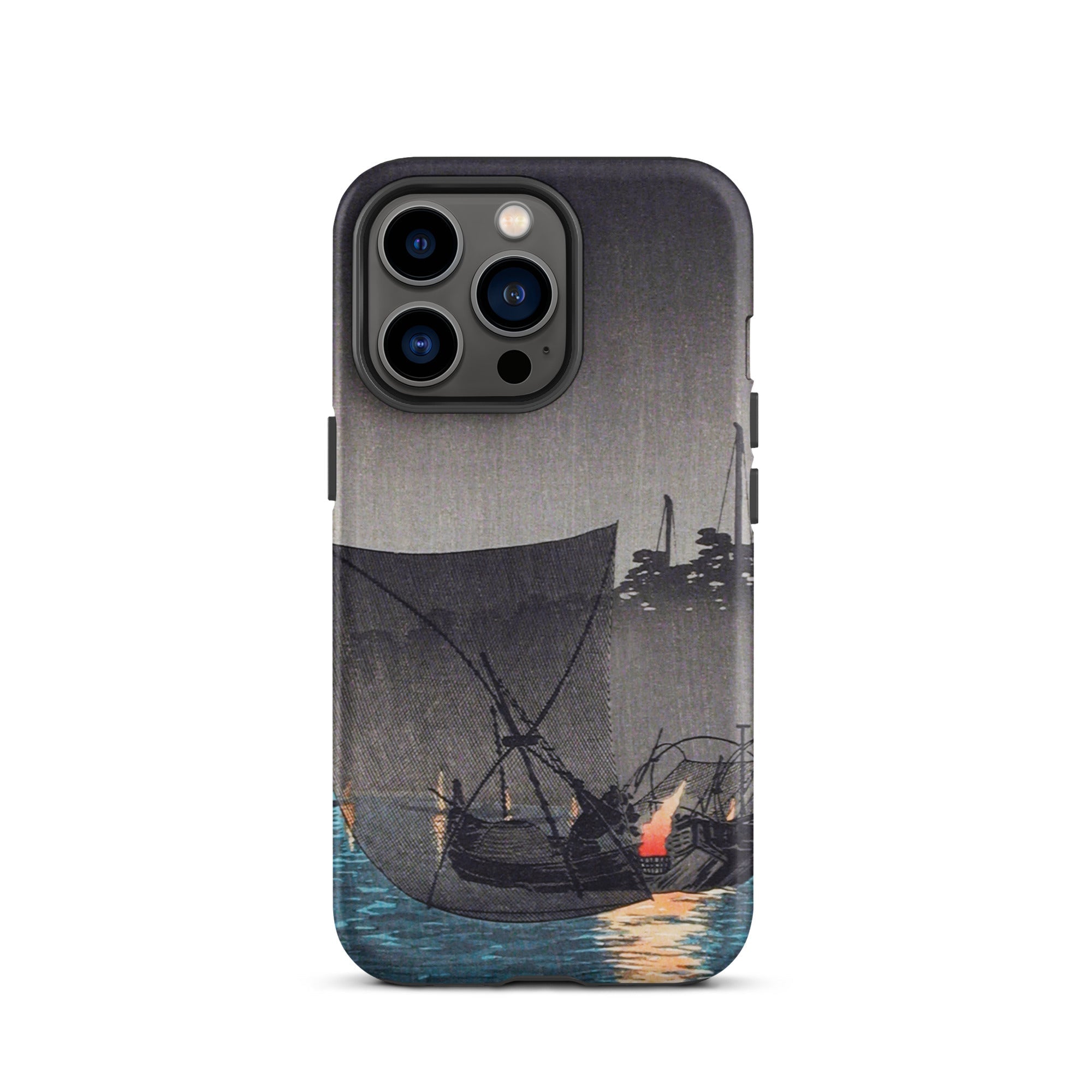 Tsukuda Island Hiroaki Takahashi Iphone Case, 13 Pro / Matte, Phone Case Boat Scene