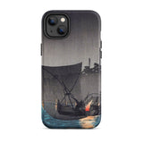 Tsukuda Island - Hiroaki Takahashi Iphone Case, 14 Plus / Matte, Phone Case Boat Scene