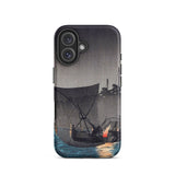 Tsukuda Island - Hiroaki Takahashi Iphone Case, 16 / Matte, Phone Case Boat Scene