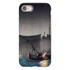 Tsukuda Island Hiroaki Takahashi Iphone Case, 8 / Matte, Phone Case Traditional Japanese Woodblock Print Artwork Boats