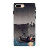 Tsukuda Island - Hiroaki Takahashi Iphone Case, 8 Plus / Matte, Iphone Case Traditional Japanese Woodblock Print Artwork Boat