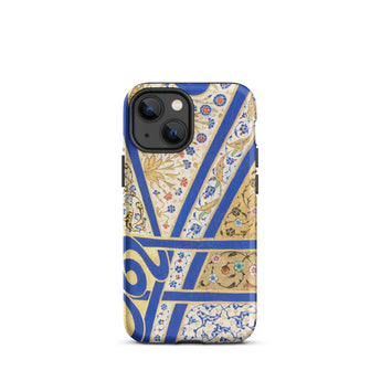 Tughra of Suleiman the Magnificent Iphone Case, 13 Mini / Matte, Ornate Blue Gold Phone Case