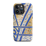 Tughra of Suleiman the Magnificent Iphone Case, 15 Pro Max / Matte, Ornate Blue Gold Phone Case