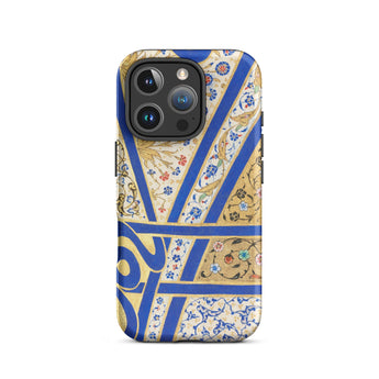 Tughra of Suleiman the Magnificent Iphone Case, 16 Pro / Matte, Ornate Blue Gold Phone Case
