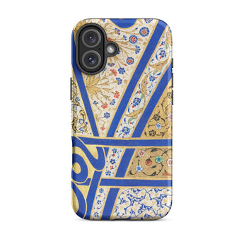 Tughra of Suleiman the Magnificent Phone Case Iphone 16 Plus / Matte Decorated Phone Case Portable Firman, an Illuminated, Illuminated