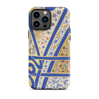 Tughra of Suleiman the Magnificent Phone Case Iphone 13 Pro Max / Matte Ornate Patterned Phone Case Portable Firman, an Illuminated,