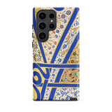 Tughra of Suleiman the Magnificent Samsung Case, Galaxy S23 Ultra / Matte, Samsung Galaxy S23 Ultra Phone Case Blue Gold