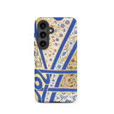 Tughra of Suleiman the Magnificent Samsung Case, Galaxy S24 / Matte, Smartphone Case Intricate Blue Gold Floral Geometric Pattern