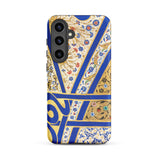 Tughra of Suleiman the Magnificent Samsung Case, Galaxy S24 Plus / Matte, Smartphone Case Ornate Blue Gold Floral Geometric Pattern
