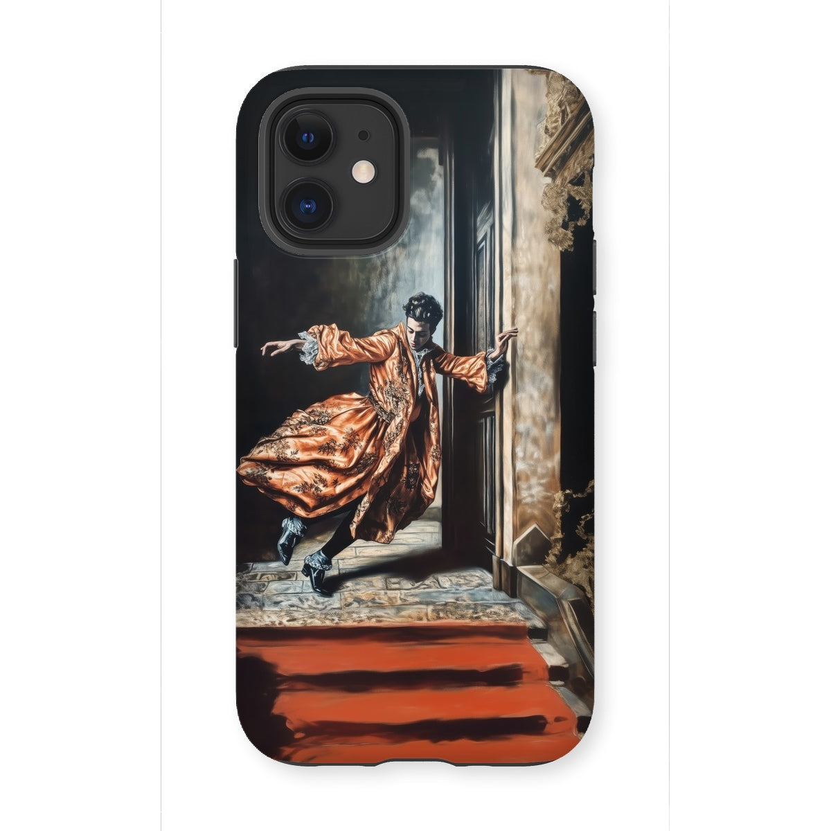 Tumbler - Baroque Surrealism Gay Nobility Iphone Case, 12 Mini / Matte, Phone Case Painting Man Robe