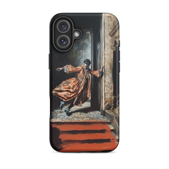 Tumbler - Baroque Surrealism Gay Nobility Iphone Case, 16 Plus / Matte, Phone Case Painting Person Robe