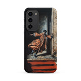 Tumbler - Baroque Surrealism Gay Nobility Phone Case Samsung Galaxy S23 Plus / Matte Phone Case Dramatic Painting Man Ornate Rust-colored