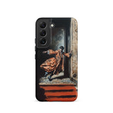 Tumbler - Baroque Surrealism Gay Nobility Samsung Case, Galaxy S22 / Matte, Black Smartphone Case Classical Painting Person Orange Robe