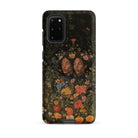 Tuned in Black Transgender Twins Samsung Case, Galaxy S20 Plus / Matte, Black Smartphone Case Detailed Floral Painting Two Figures