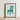 Framed Painting Depicts Turquoise Wooden Chair Carved Backrest Claflin Decorative Decor, Art Print