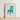 Teal Wooden Chair Illustration Light Wood Frame Claflin Decorative Decor, Turquoise, Art Print