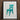 Framed Watercolor Painting Turquoise Wooden Chair Carved Backrest Claflin Decorative Decor, Art Print