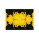 Tweedledee - Golden Chrysanthemum Op Art Print - Posters Prints & Visual Artwork