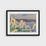 Twelve Nude Boys at the Beach - Charles Demuth Fine Art Print / Canvas Pale Figures Emerge, Pagan Tableau Echoing, Aqueous Oblivion Prints