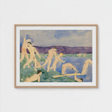Twelve Nude Boys at the Beach - Charles Demuth Fine Art Print / Canvas Pale Figures Emerge, Pagan Tableau Echoing, Aqueous Oblivion Prints