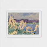 Twelve Nude Boys at the Beach - Charles Demuth Fine Art Print / Canvas Pale Figures Emerge, Pagan Tableau Echoing, Aqueous Oblivion Prints
